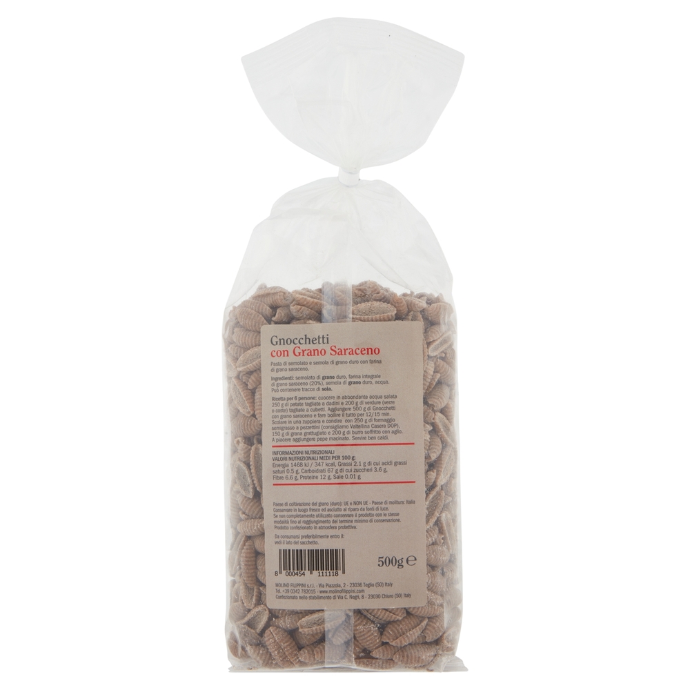 Molino Filippini Gnocchetti con Grano Saraceno 500 g