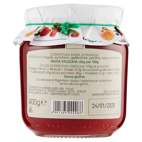 Vis Natura golosa Confettura Extra Fragole 400 g