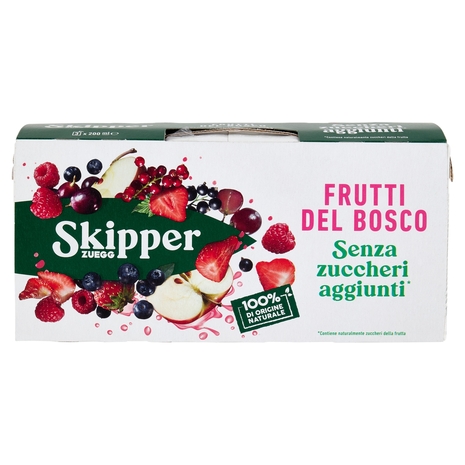 Zuegg Skipper Frutti di Bosco Senza zuccheri aggiunti* 3 x 200 ml