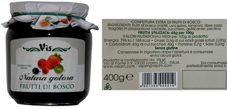 Confettura Frutti di Bosco, 400 g