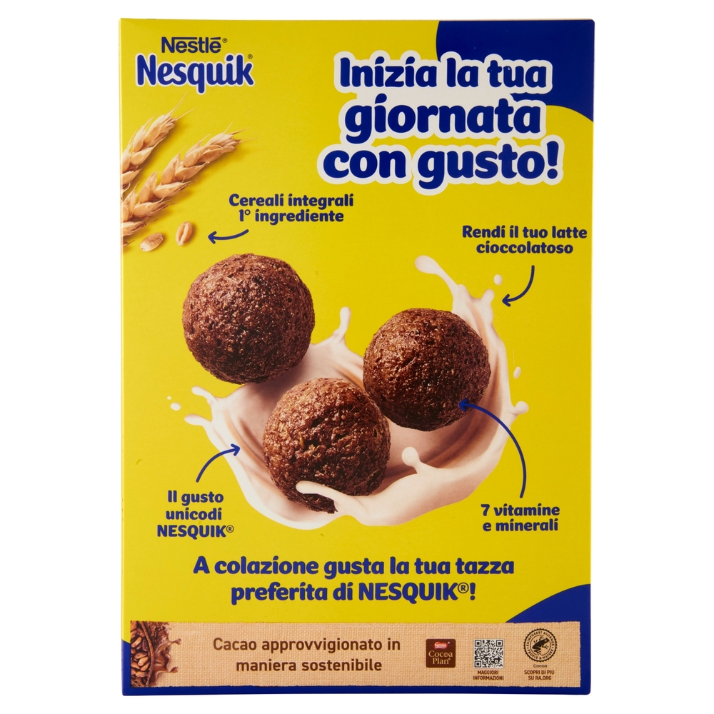 NESQUIK Palline con cereali integrali e cacao 375 g