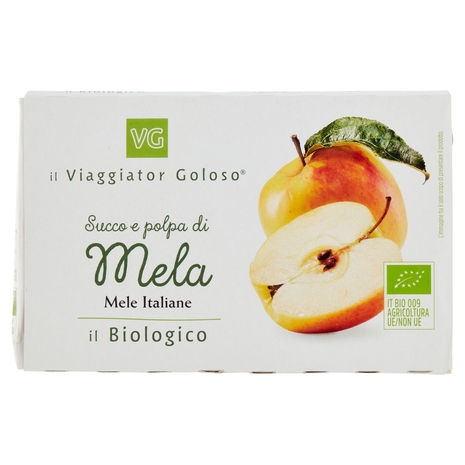 SUCCO E POLPA DI MELA 3x200ml il Viaggiator Goloso il Biologico