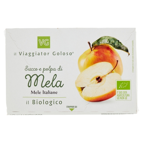 SUCCO E POLPA DI MELA 3x200ml il Viaggiator Goloso il Biologico