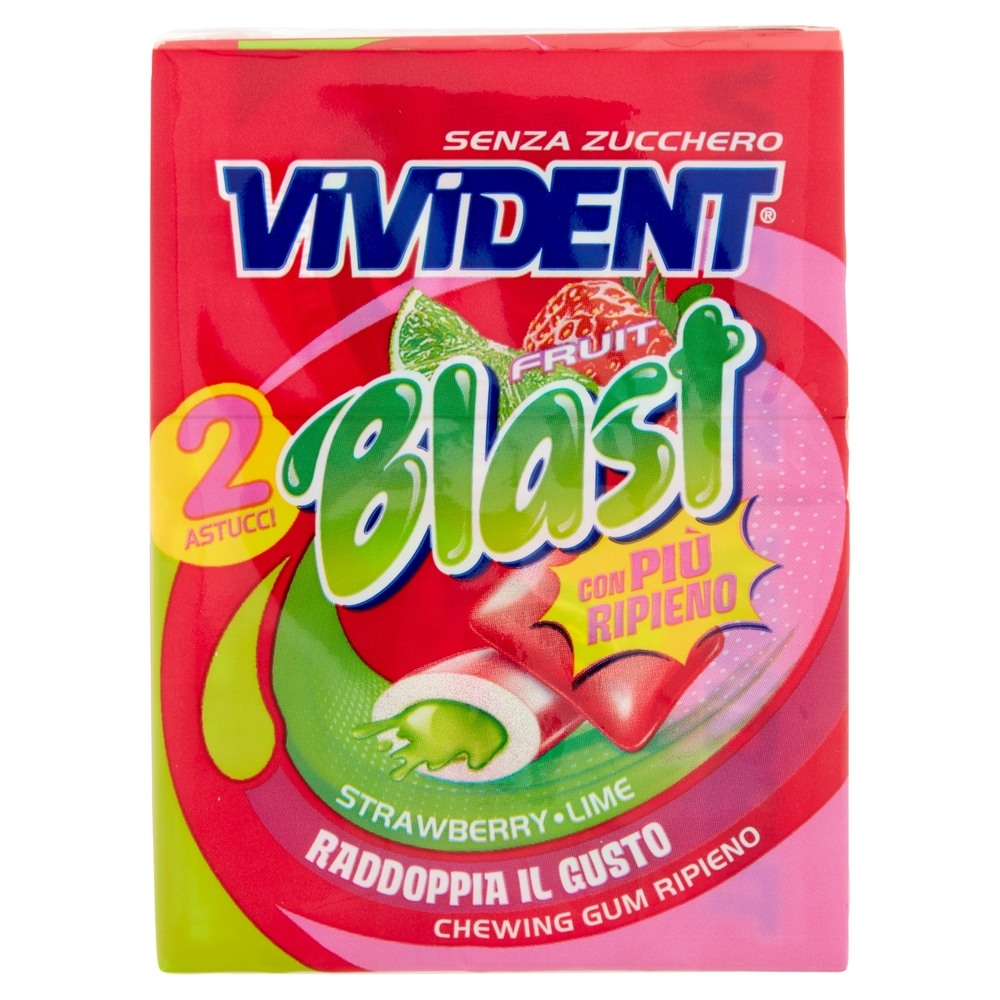 Vivident Fruit Blast Strawberry Lime 2 x 30 g