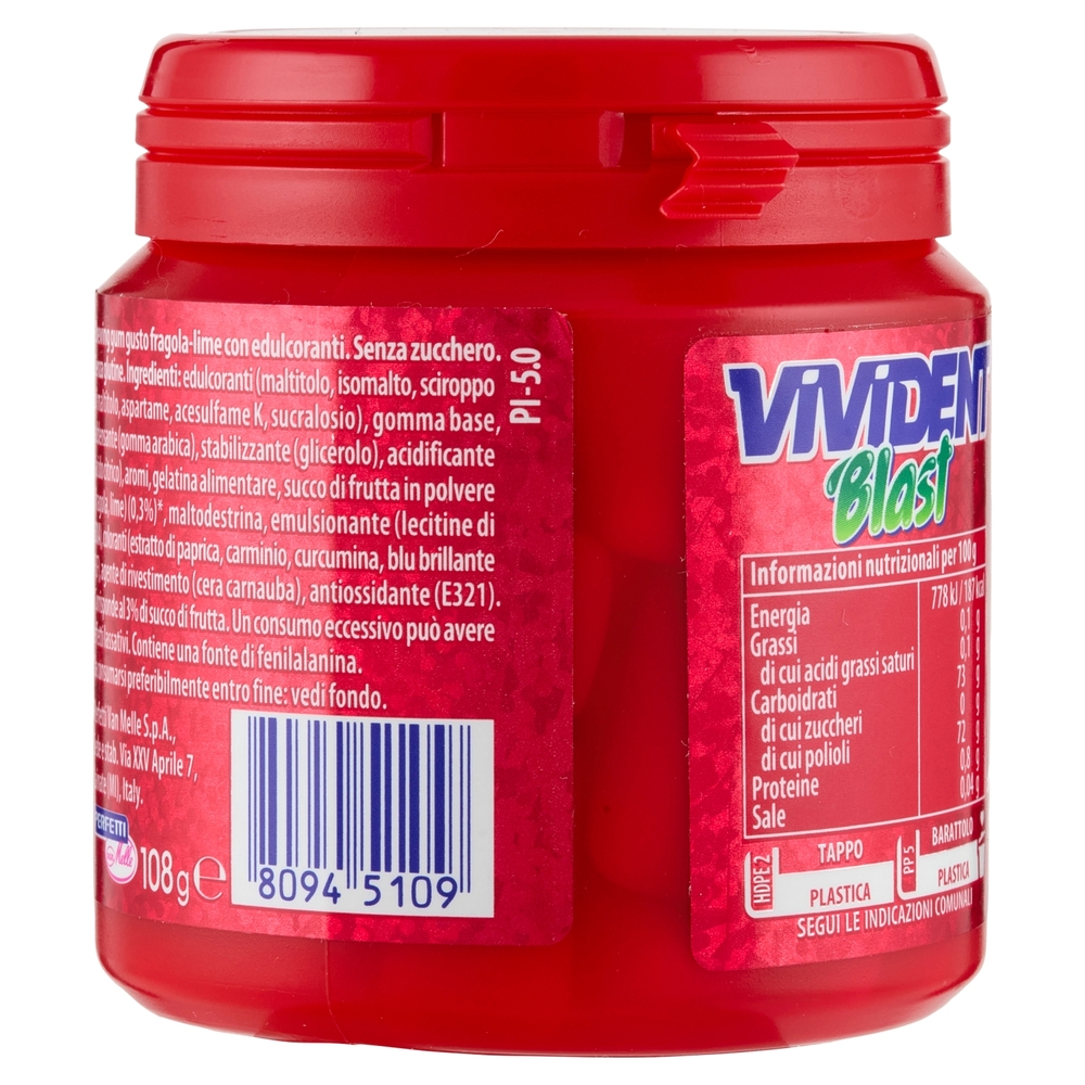 Vivident Fruit Blast Strawberry Lime 108 g