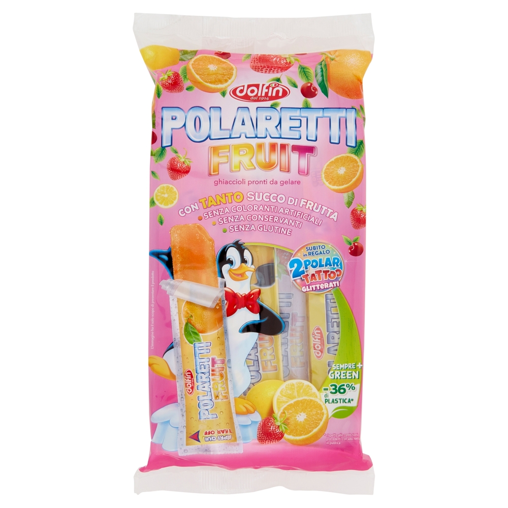 Polaretti Fruit Green ghiaccioli pronti da gelare 10 pezzi 420 ml