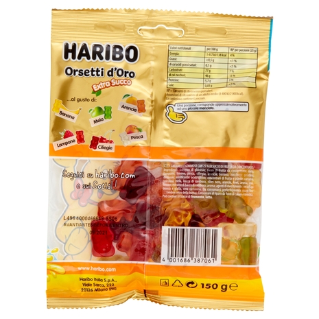 Haribo Orsetti d'Oro Extra Succo 150 g