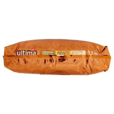ultima Dog Medium Maxi +10kg Adulto 1-7 Anni Pollo 7,5 kg