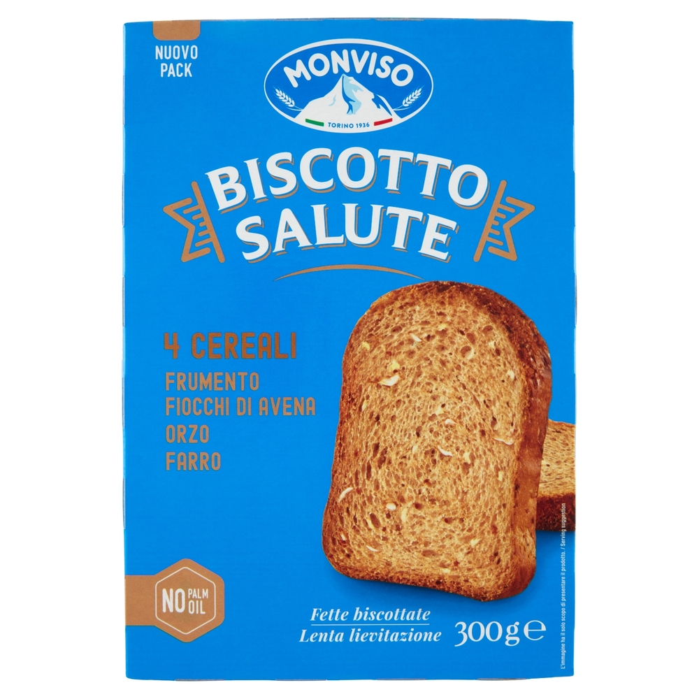 Monviso Biscotto Salute 4 Cereali 300 g