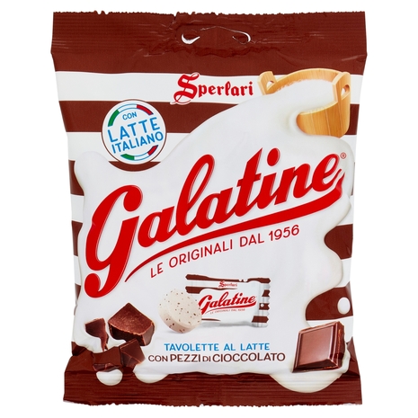 Galatine Tavolette al Latte con Pezzi di Cioccolato 115 g