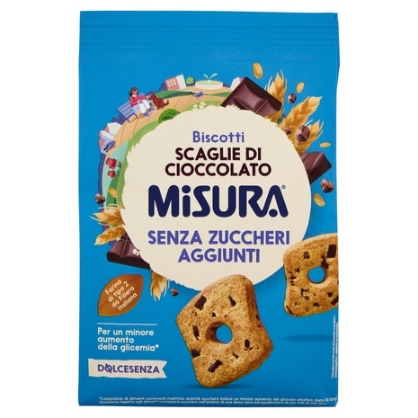 Misura Dolcesenza Biscotti Scaglie di Cioccolato 290 g