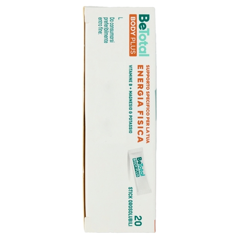 BeTotal Body Plus, Integratore Alimentare con Vit B, Mag e Potassio contro stanchezza, 20 stick