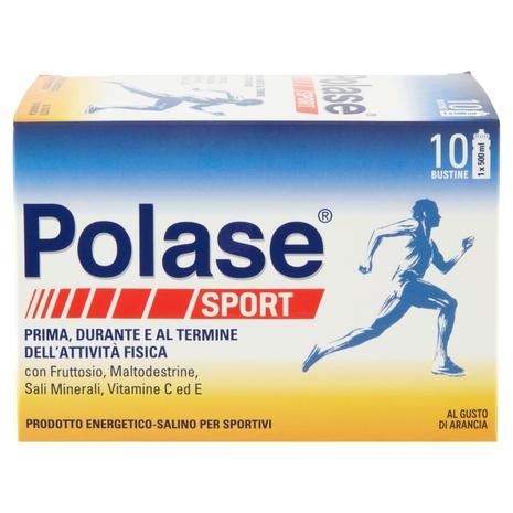 Polase sport integratore energetico Sali minerali con vitamina C magnesio e potassio 10 bustine 200g