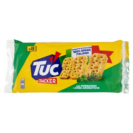 Tuc Cracker con Rosmarino ed Erbe Aromatiche cotto al forno - 250g