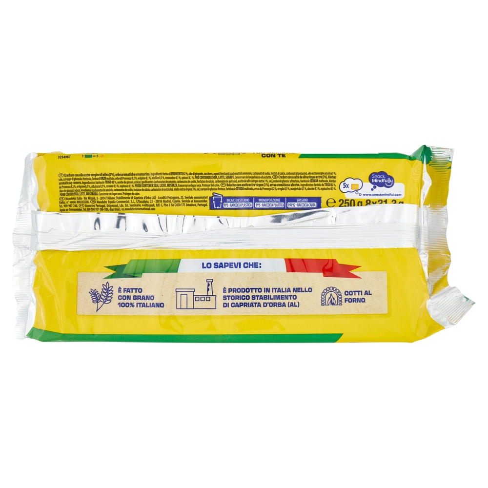 Tuc Cracker con Rosmarino ed Erbe Aromatiche cotto al forno - 250g