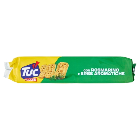 Tuc Cracker con Rosmarino ed Erbe Aromatiche cotto al forno - 250g