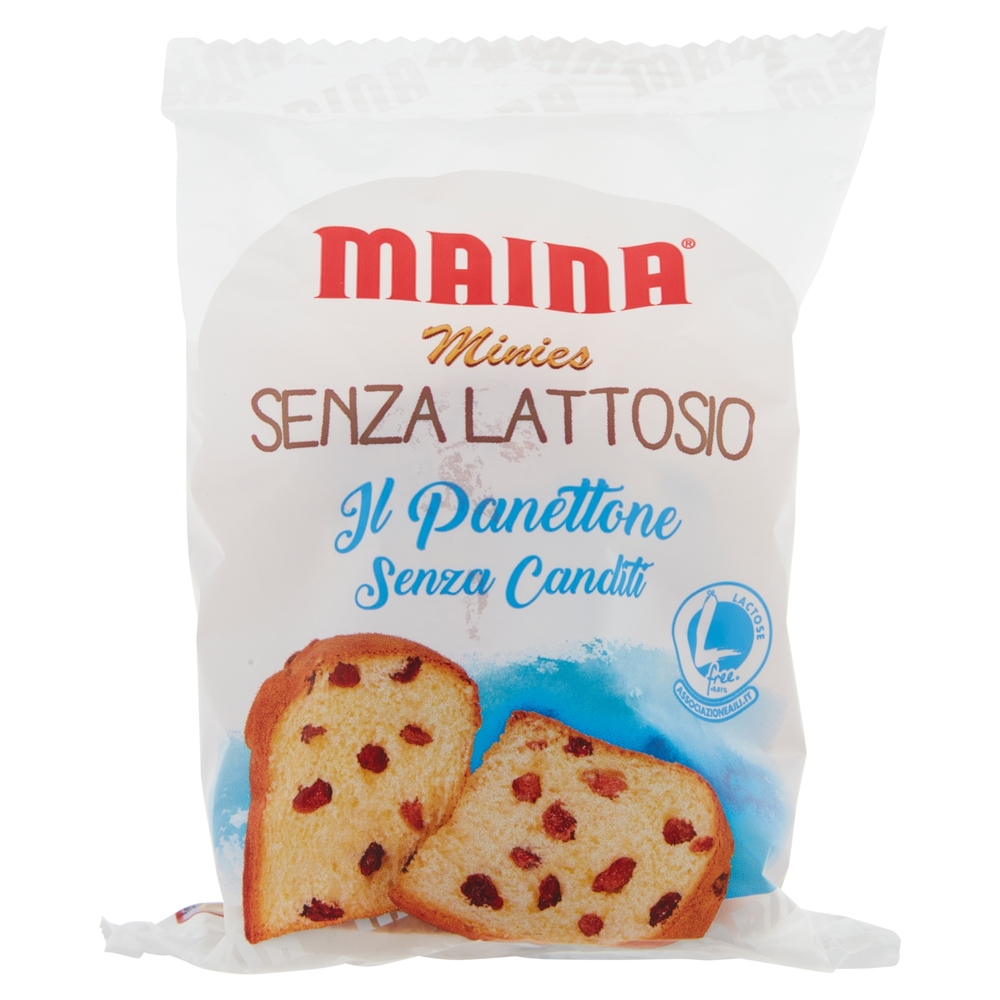 Maina Minies Senza Lattosio il Panettone Senza Canditi 100 g