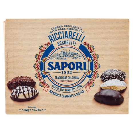 Sapori Ricciarelli Assortiti Cioccolato Fondente 72% 192 g