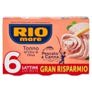 Rio mare Tonno all'Olio di Oliva Pescato a Canna 6 x 80 g