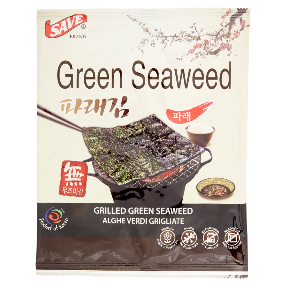 Save Green Seaweed Alghe Verdi Grigliate 12 g