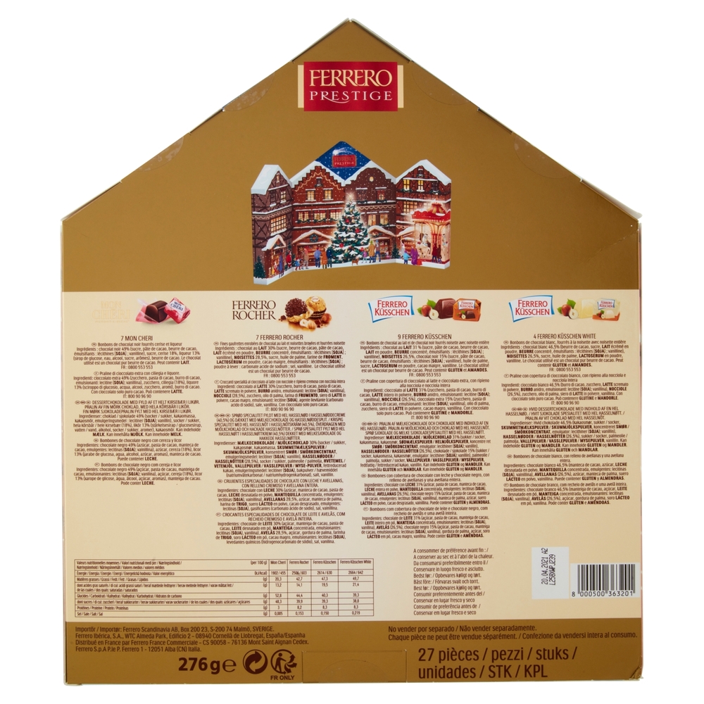 Ferrero Prestige Calendario dell'Avvento 27 pezzi 276 g