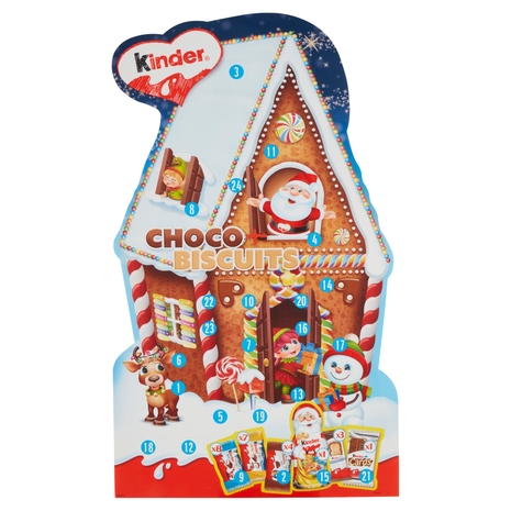 Calendario dell'avvento Kinder Choco bisquits -210g - contiene 24 specialità kinder