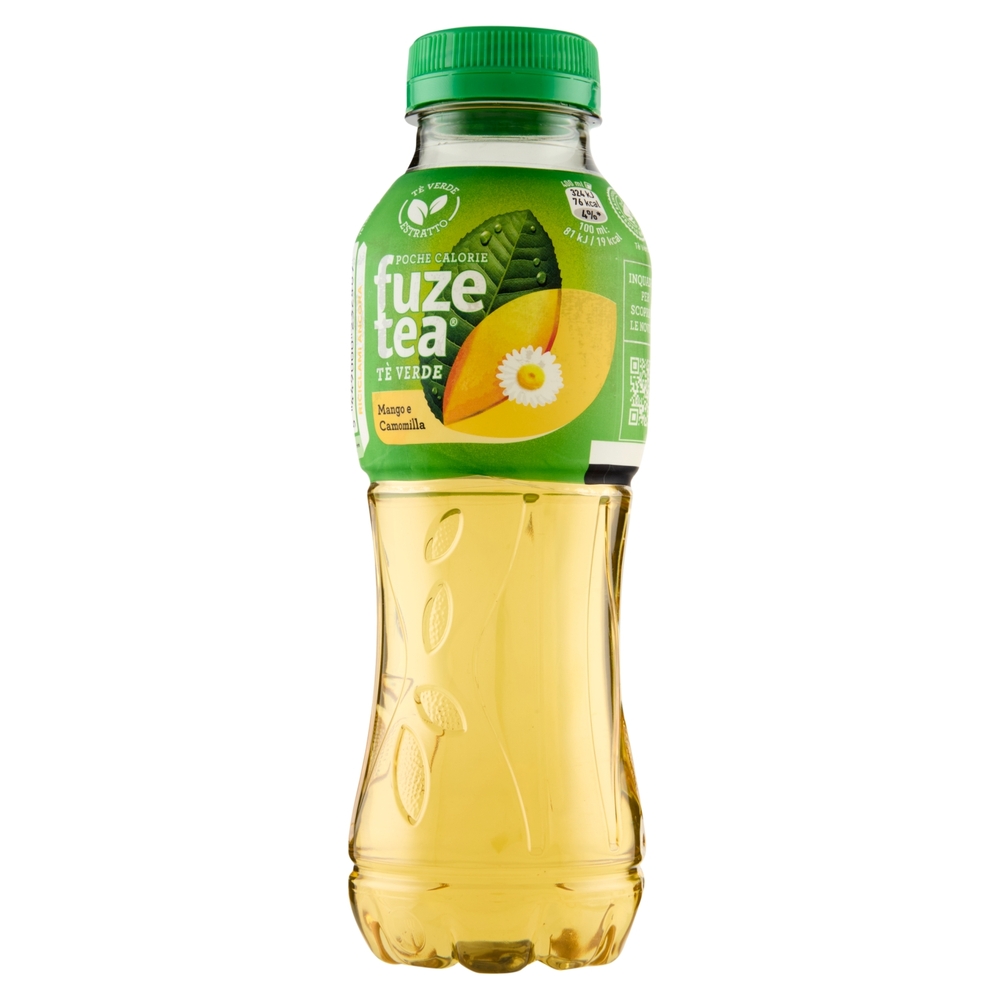 FUZE TEA al Tè Verde, Tè verde Mango e Camomilla PET 400 ml