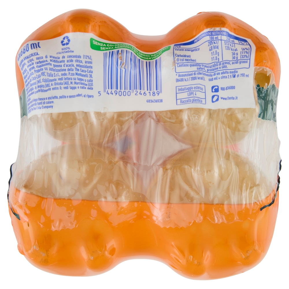 Fanta Original Bottiglia di plastica 660ml x4