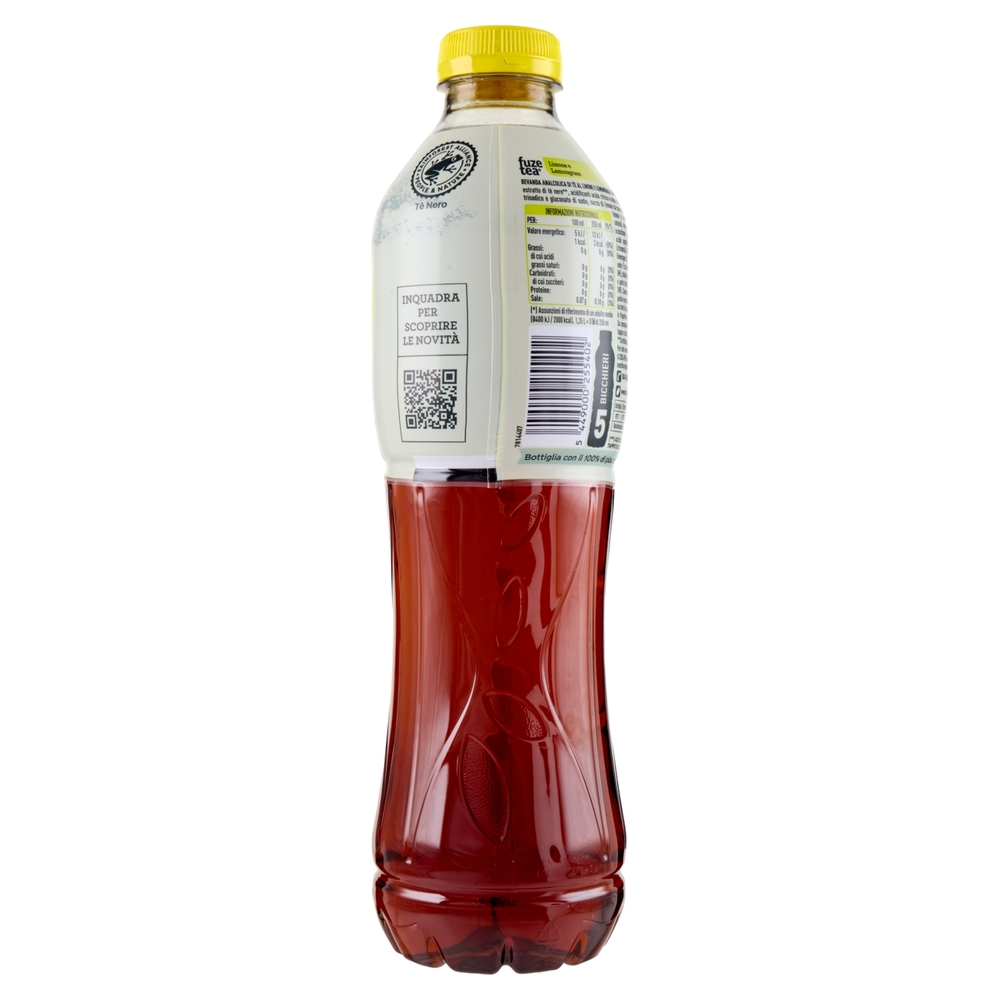 FUZE TEA Senza Zuccheri, Tè Nero Limone con una nota di Lemongrass PET 1,25L