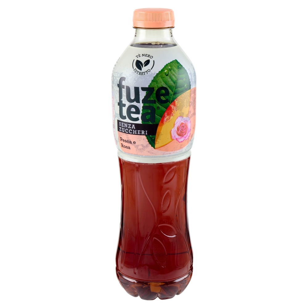 FUZE TEA Senza Zuccheri, Tè Nero Pesca con una nota di Rosa PET 1,25L