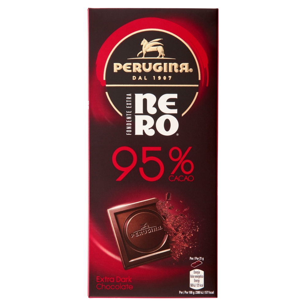 PERUGINA Nero Fondente Extra 95% Tavoletta Cioccolato Fondente 85g