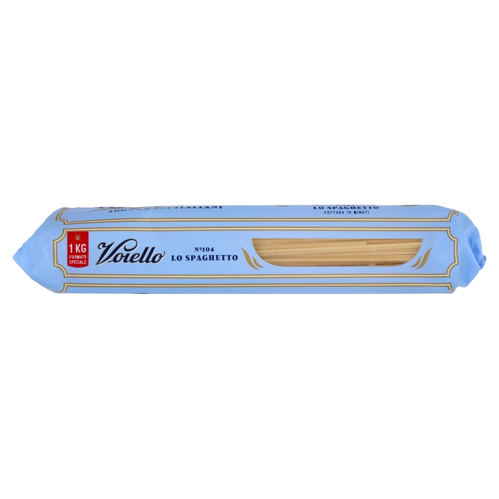 Voiello Pasta Lo Spaghetto N°104 Grani 100% Italiani Trafilata Bronzo 1Kg
