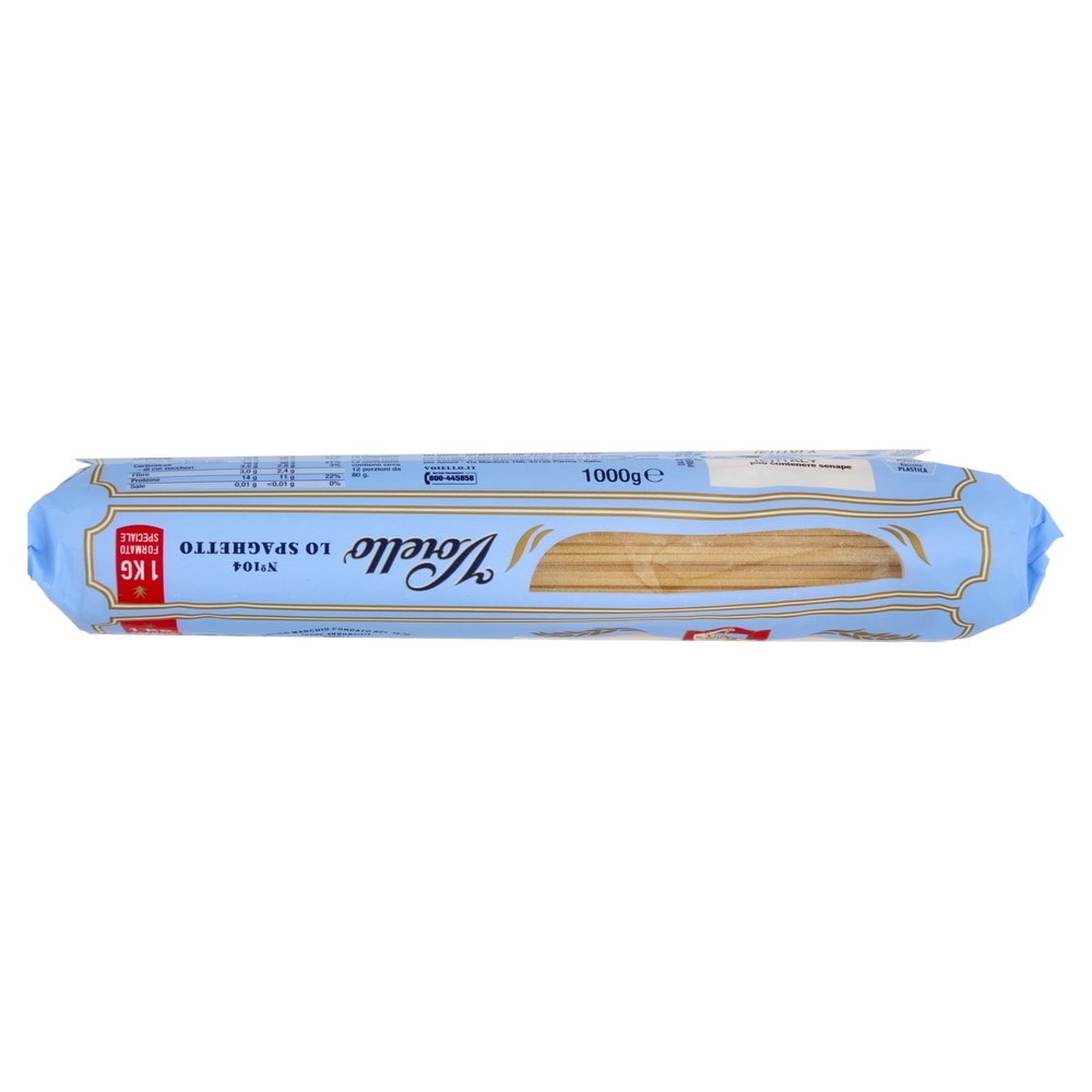 Voiello Pasta Lo Spaghetto N°104 Grani 100% Italiani Trafilata Bronzo 1Kg