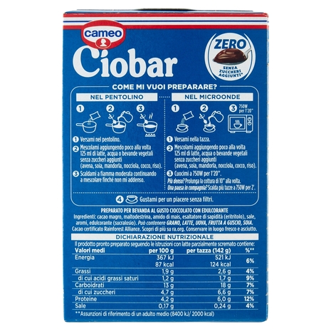 cameo Ciobar Zero 4 x 19 g