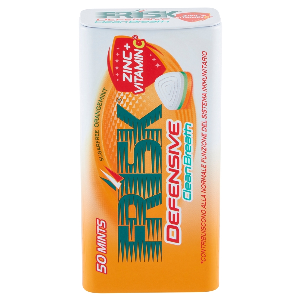 Frisk Defensive CleanBreath Sugarfree Orangemint 50 Mints  35 g
