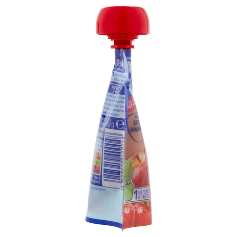 MELLIN Merenda di Frutta 100% Mela, Fragola e Banana Pouch 90 g