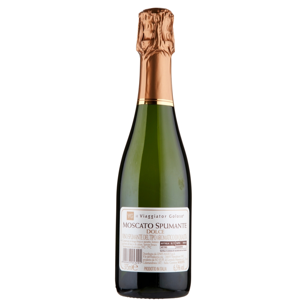 Moscato Spumante 375ml Il Viaggiator Goloso