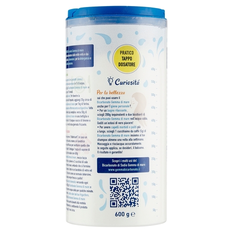 Gemma di mare Bicarbonato di sodio Alimentare 600 g