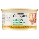 PURINA GOURMET Nature's Creations Ricco in Pollo guarnito con spinaci e pomodori 85g