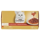 PURINA GOURMET Gold Delizie in Salsa Pollo / Manzo 4x85g