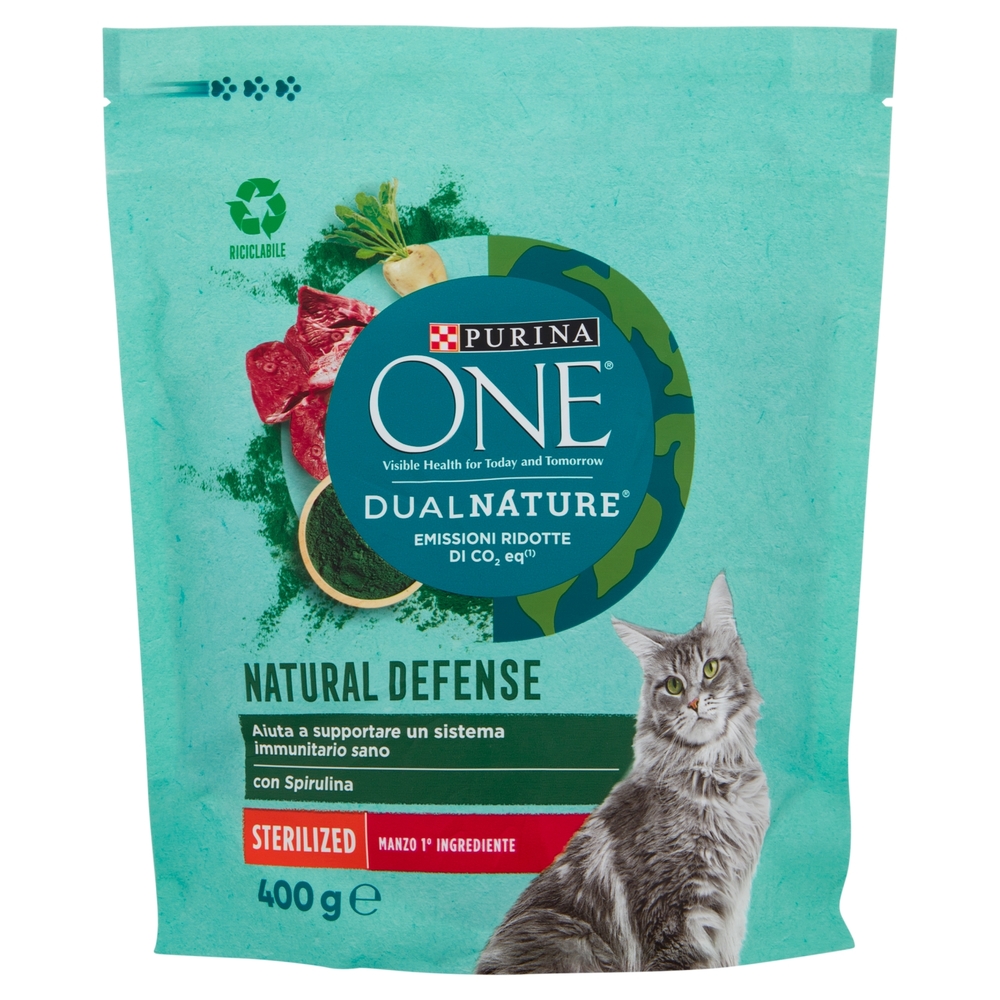 PURINA ONE DualNature Sterilizzato Manzo 400 g