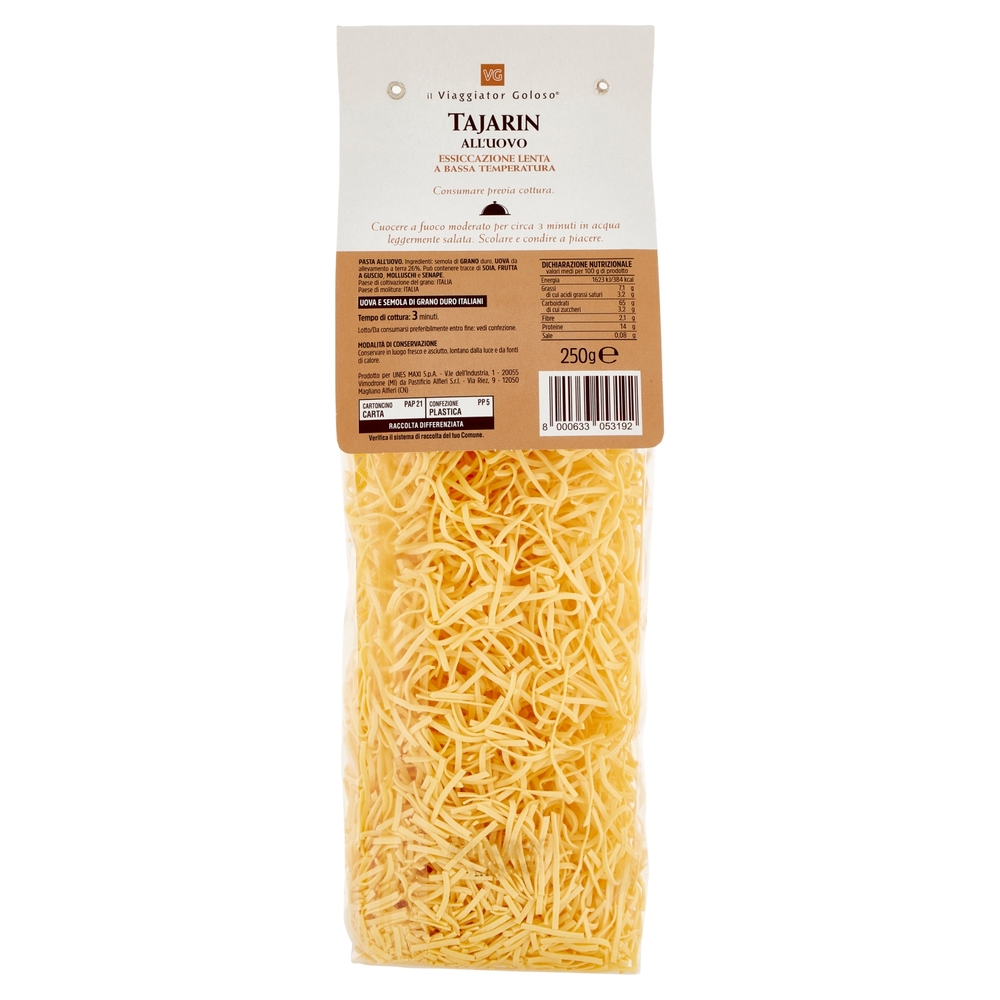 Tajarin all'Uovo Il Viaggiator Goloso