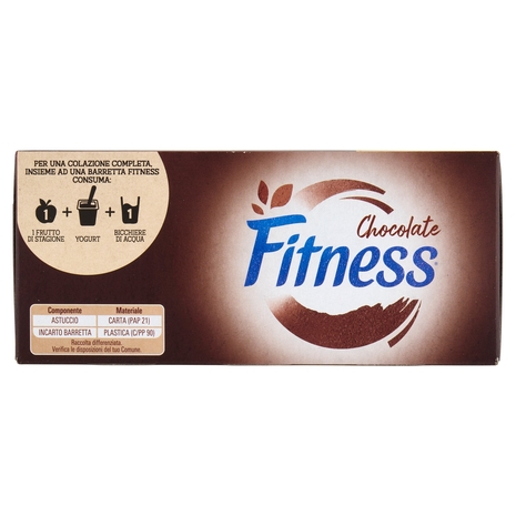 FITNESS Chocolate Barrette Cereali Integrali con Cioccolato 12 pezzi da 23,5g