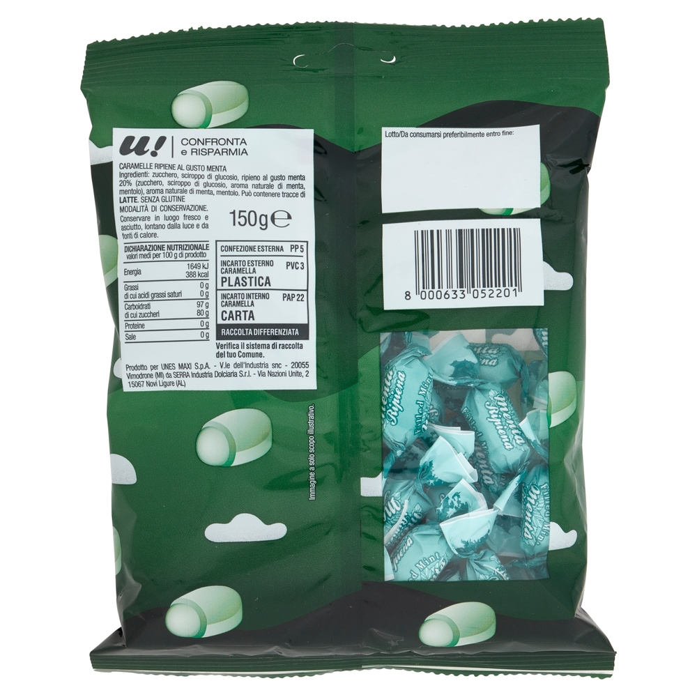 Caramelle Ripiene al Gusto Menta U! Confronta e Risparmia