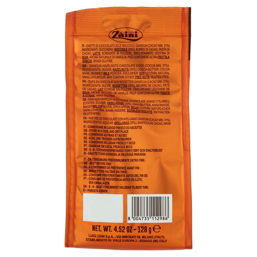 Zàini Ovetti Gianduiotto 128 g