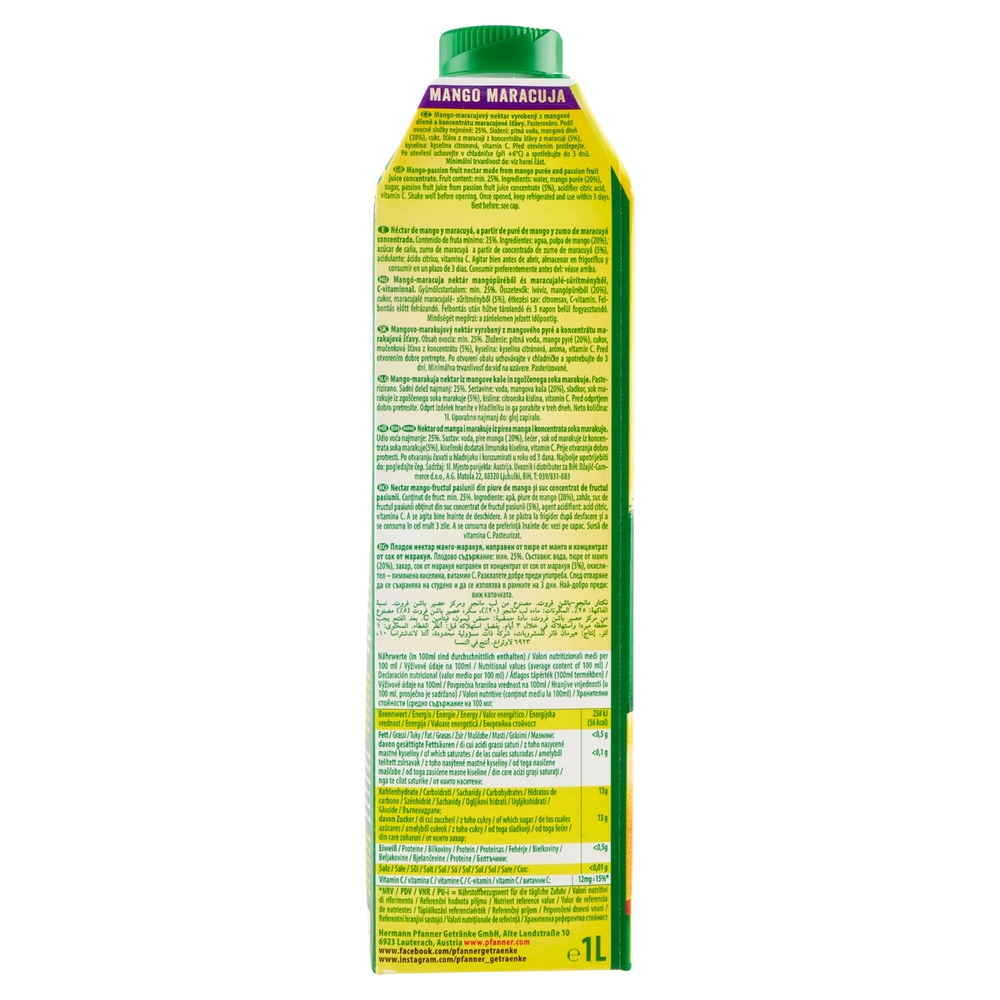Pfanner Mango-Maracuja 1 L