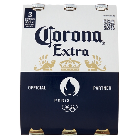 CORONA Extra - Birra lager messicana Bottiglia - Pacco Olimpiadi 3x33 cl
