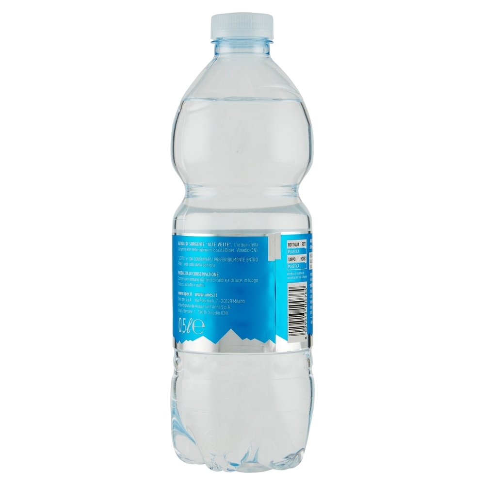 Iper unes Acqua di Sorgente Altevette Naturale 0,5 l