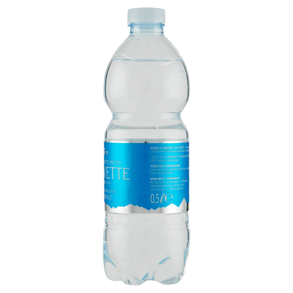 Iper unes Acqua di Sorgente Altevette Naturale 0,5 l