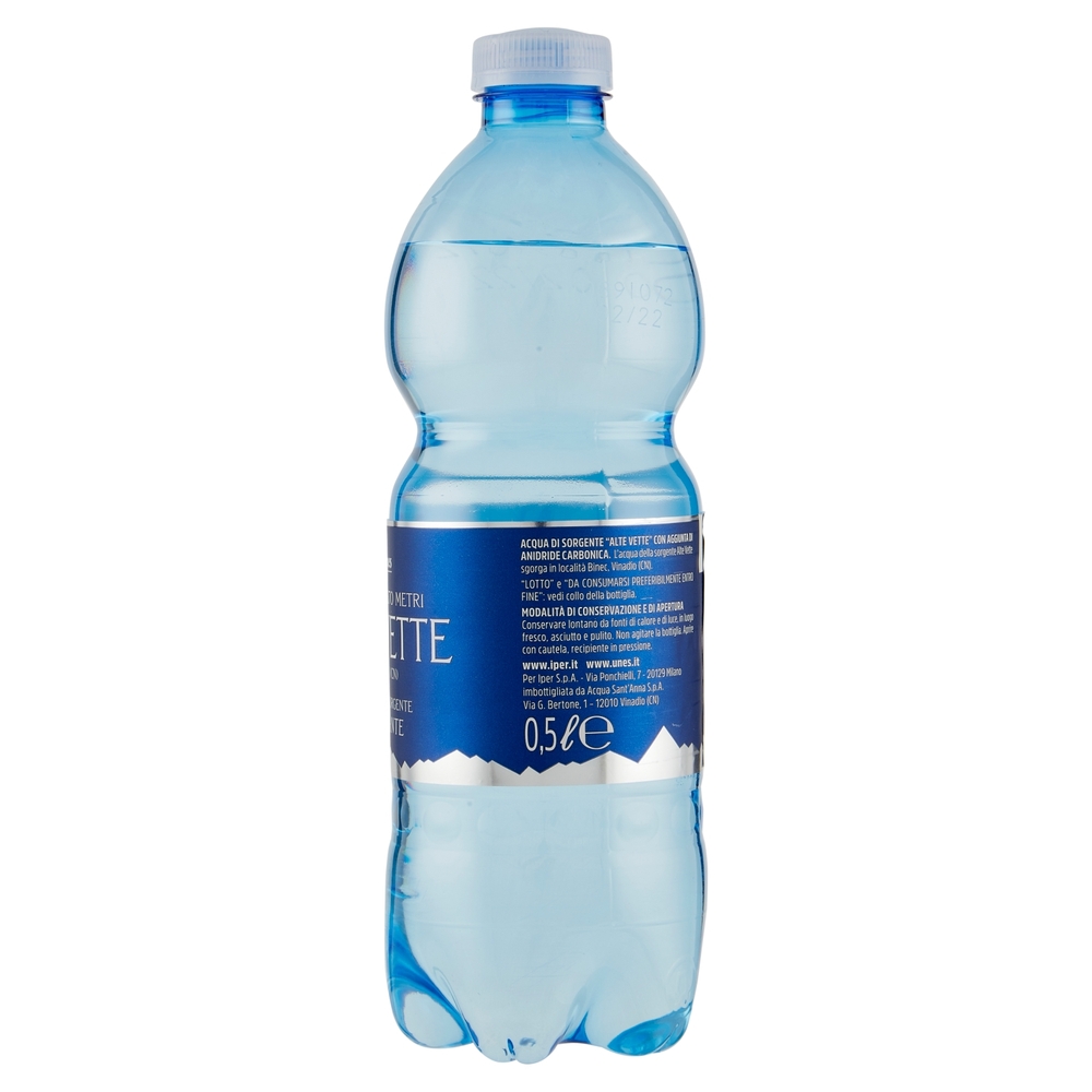 Iper unes Acqua di Sorgente Altevette Frizzante 0,5 l